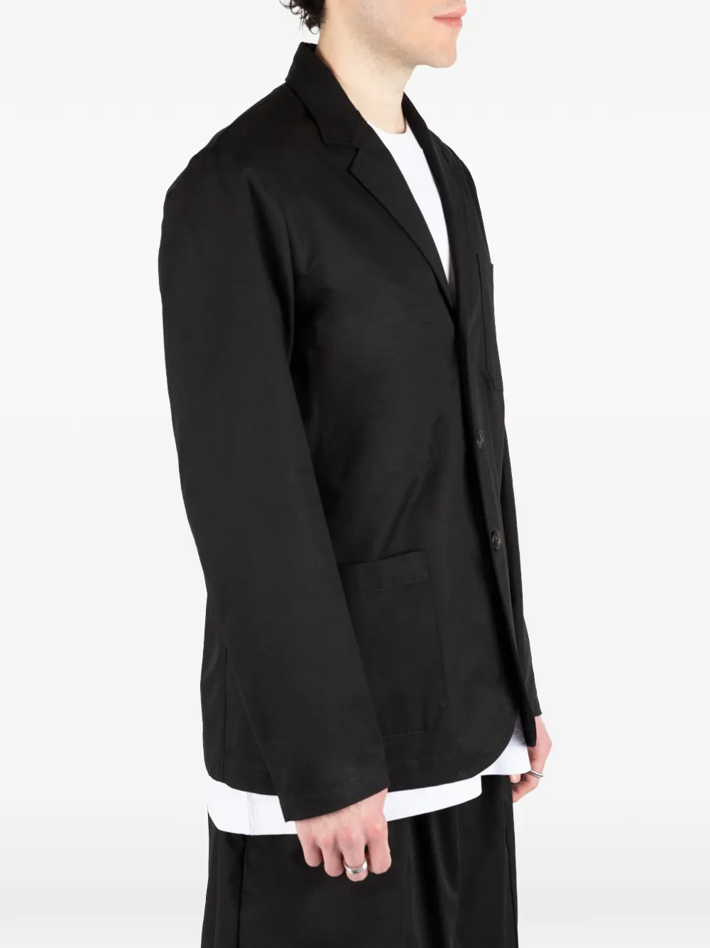 Société Anonyme Francia blazer met enkele rij knopen Zwart