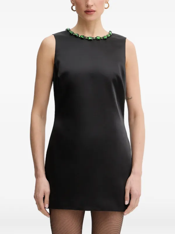 diamante dress black self-portrait - Black Lace Diamante Midi Dress