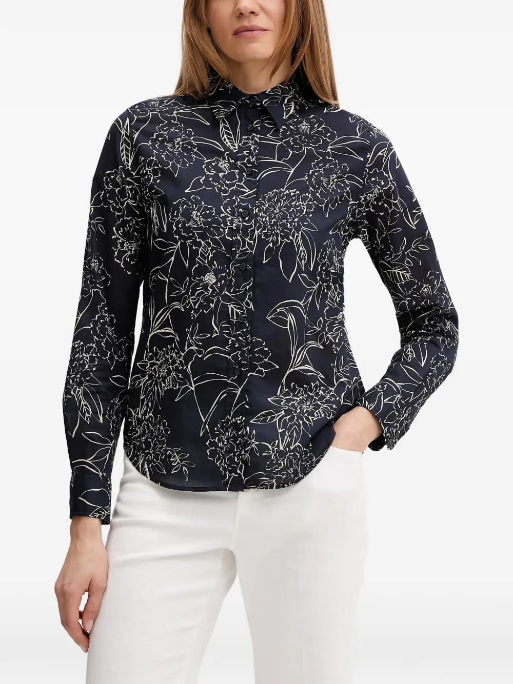 Gant floral buttoned shirt - Blu