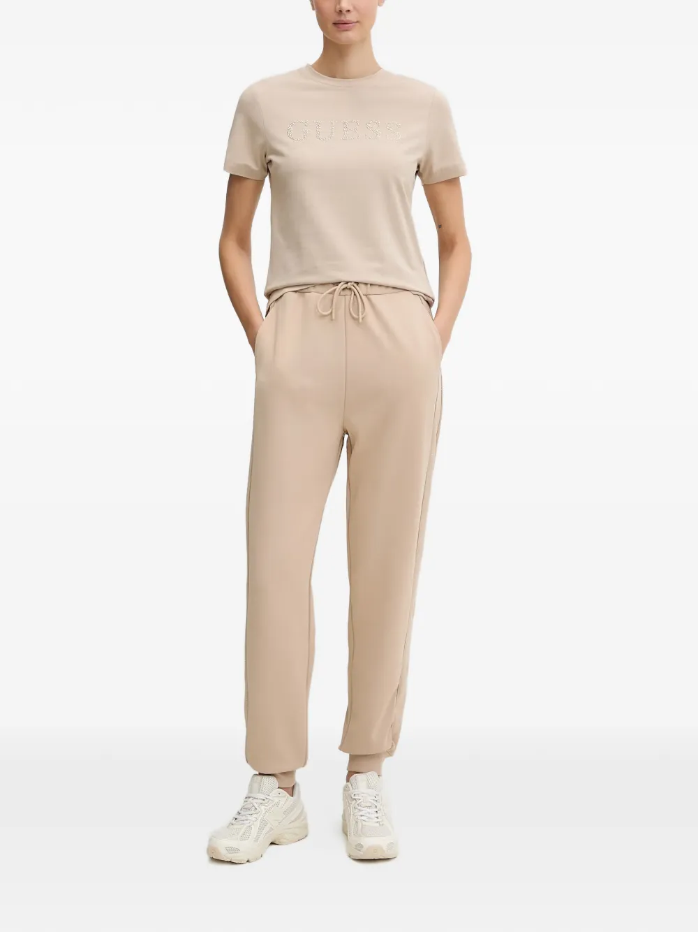  Guess Usa Octavia Drawstring Trousers - Neutrals 