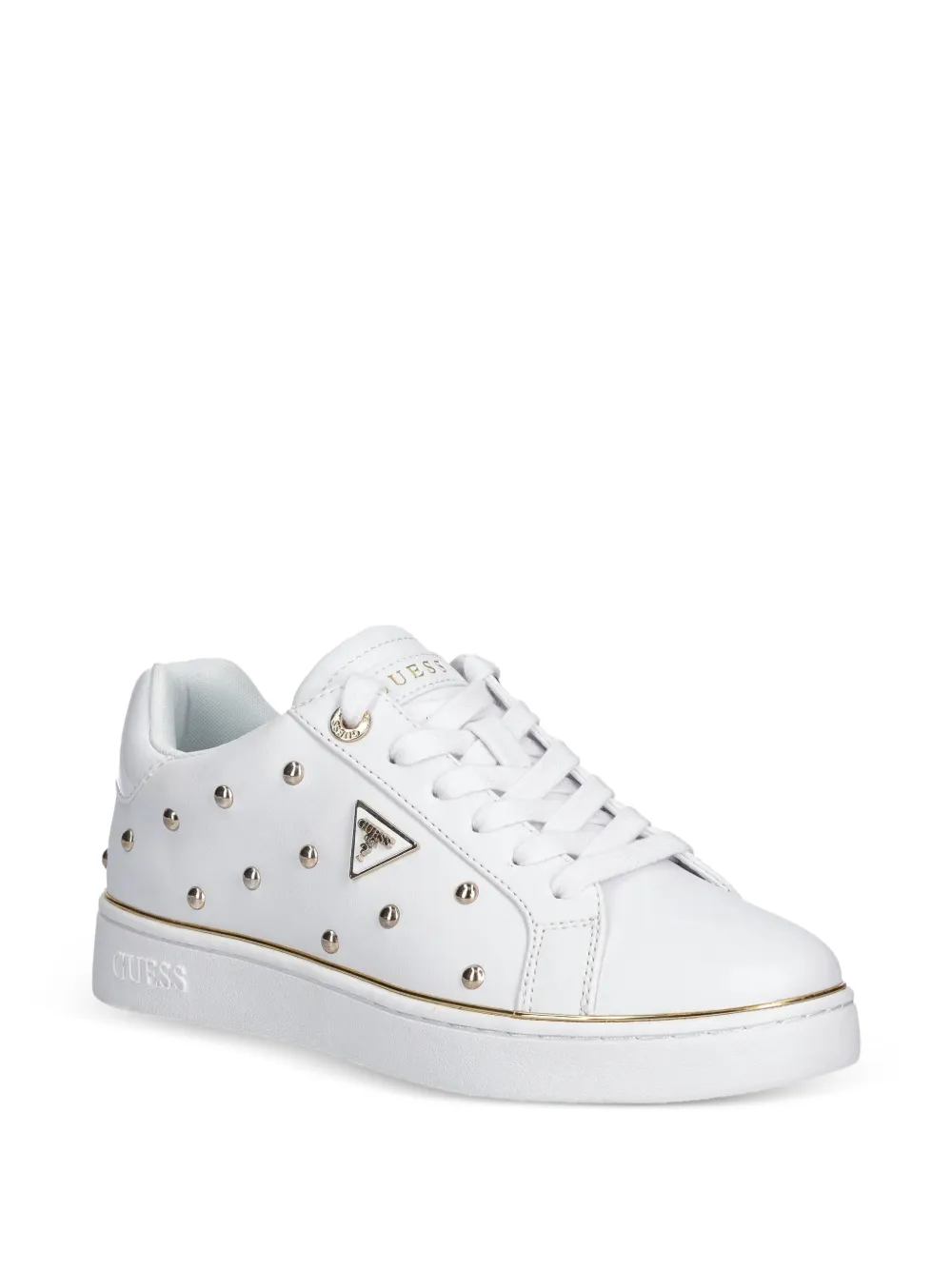 GUESS USA Bonitah sneakers met logo van studs Wit