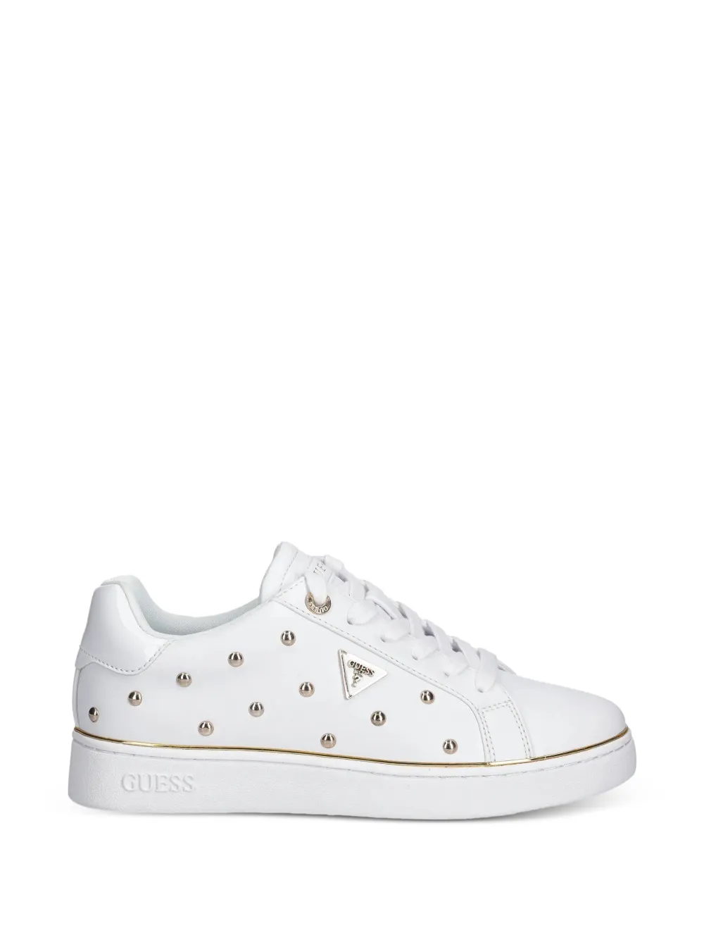 GUESS USA Bonitah sneakers met logo van studs Wit