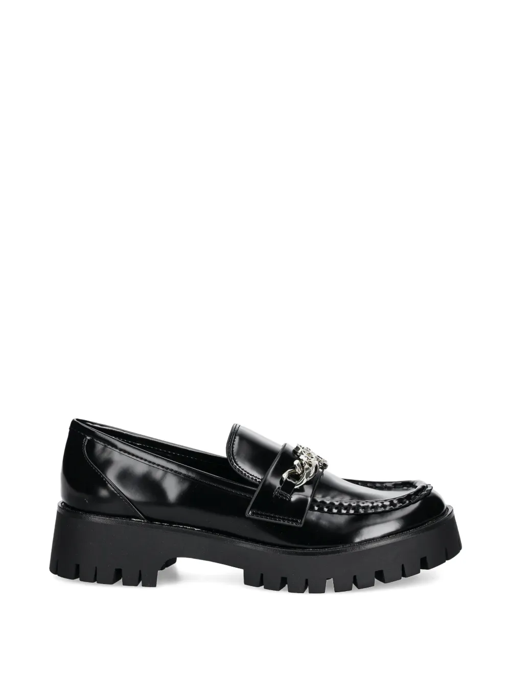 GUESS USA Almer chain detail lug sole loafers - Nero