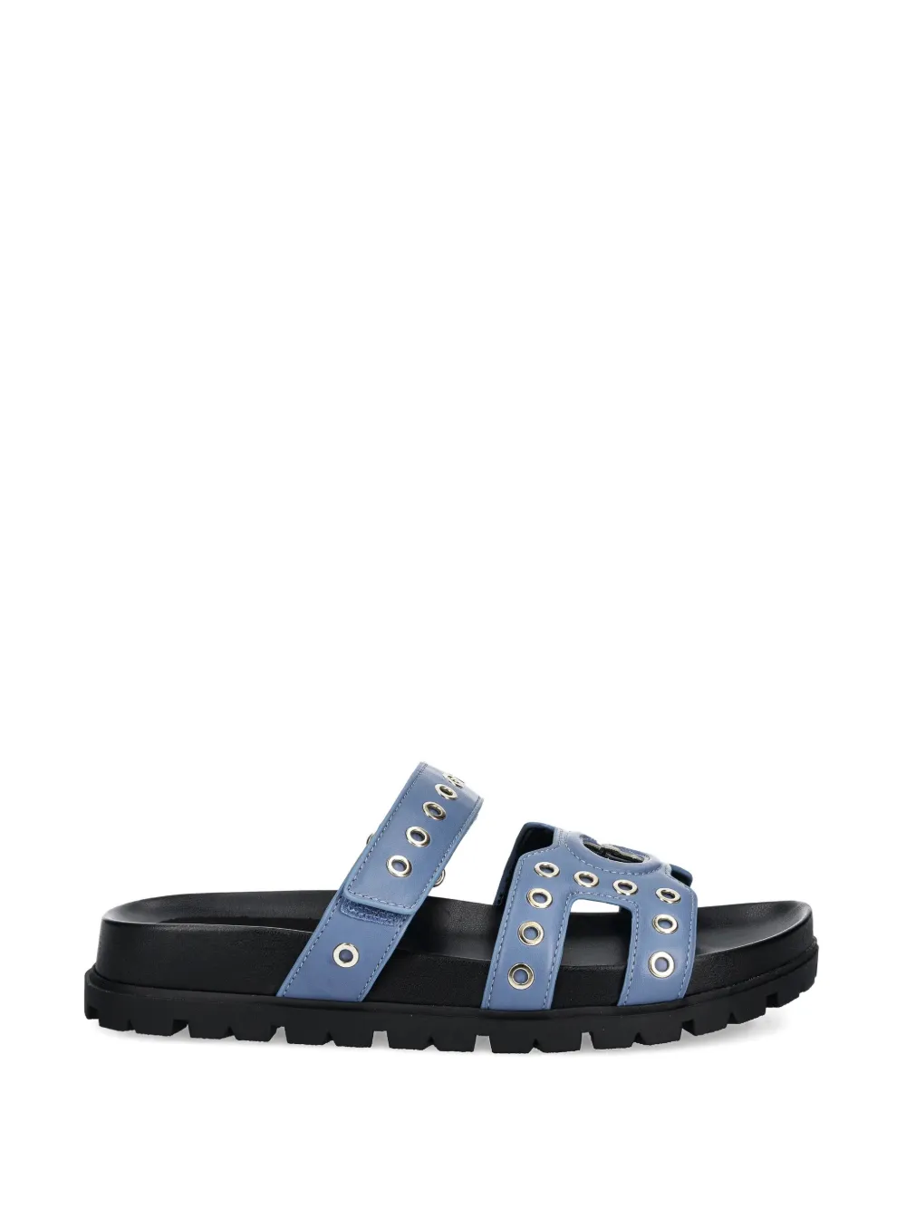 GUESS USA eyelet strap slides - Blu