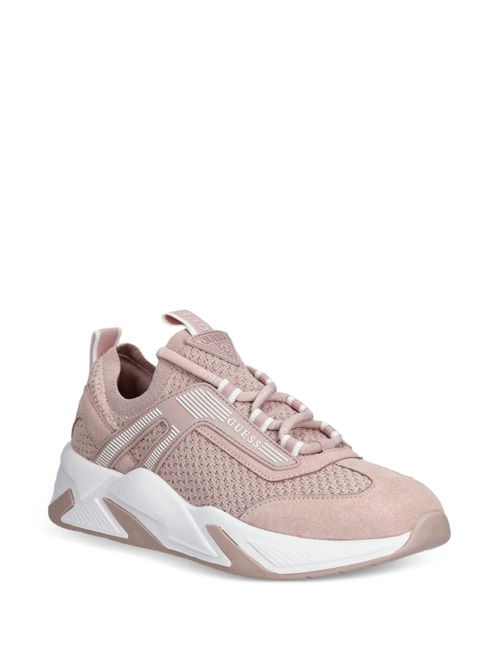 GUESS USA Genga sneakers met vlak van kant Roze