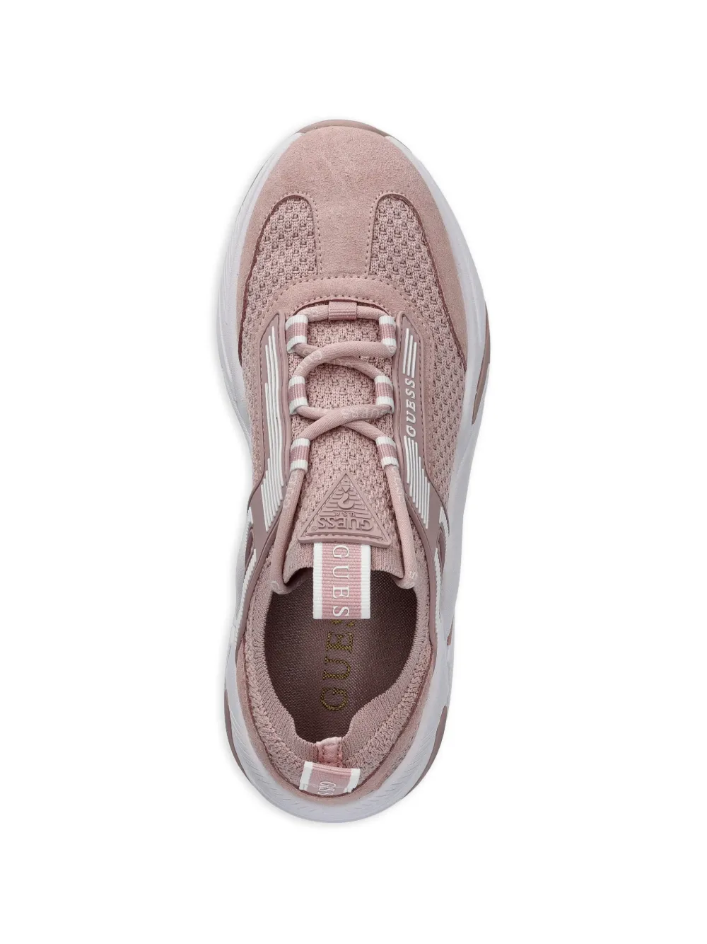 GUESS USA Genga sneakers met vlak van kant Roze