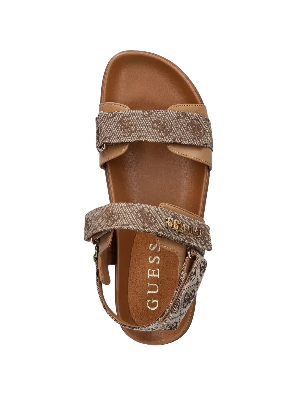 GUESS USA Floriz2 sandalen met monogram Beige