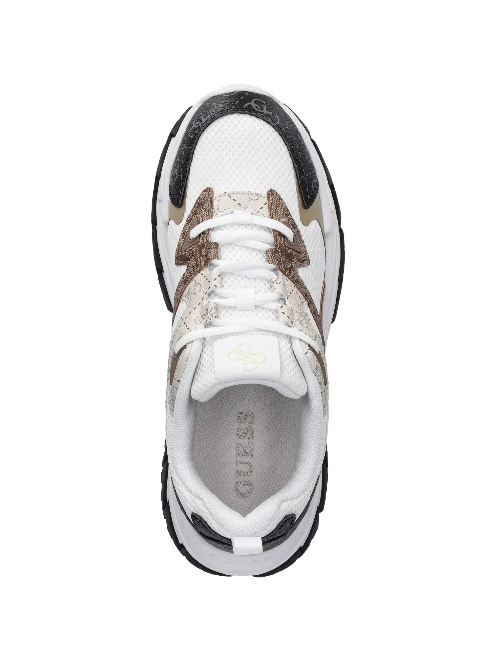 GUESS USA Sneakers met vlakken en logoprint Wit