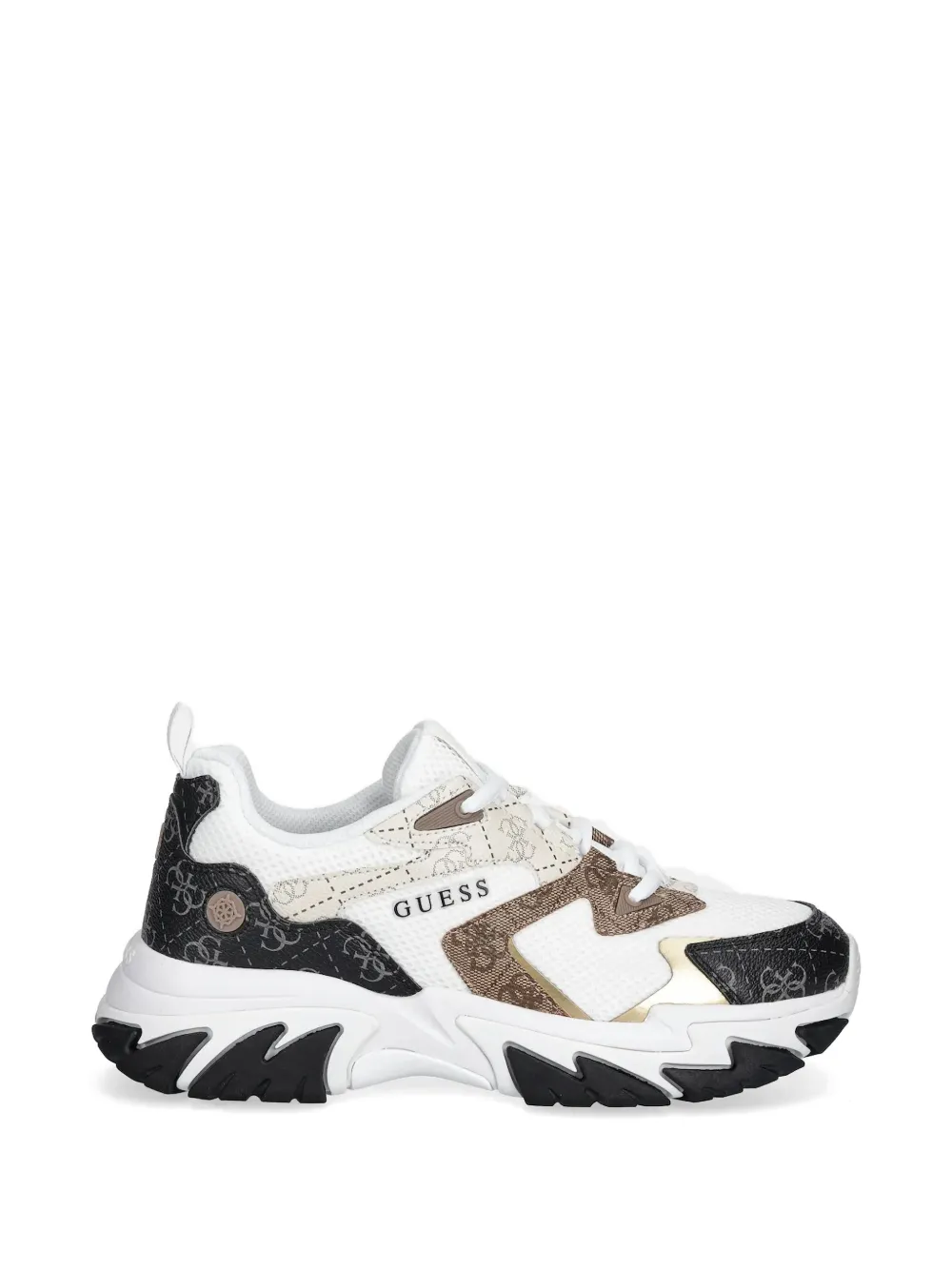 GUESS USA Sneakers met vlakken en logoprint Wit