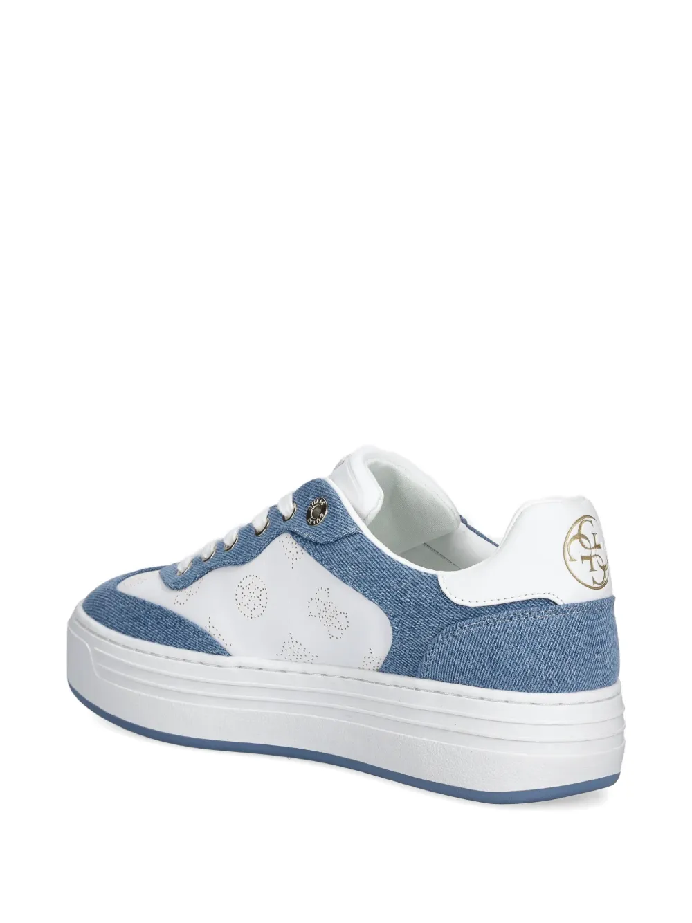 GUESS USA Swole geperforeerde sneakers Wit