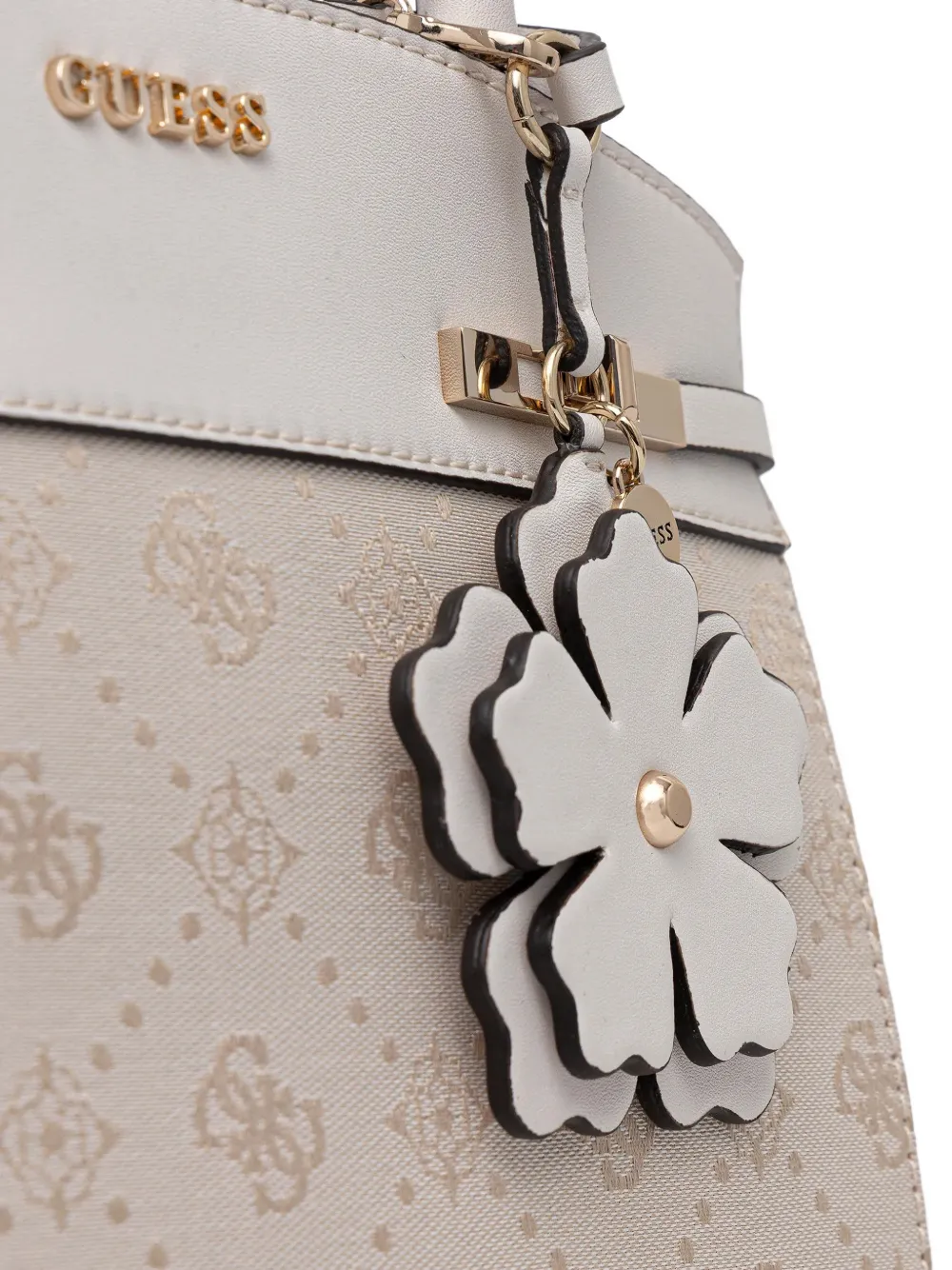 GUESS USA Melinda shopper met bloembedel Grijs