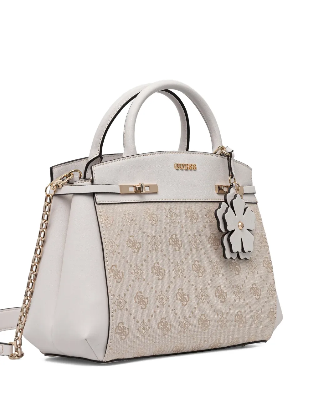 GUESS USA Melinda shopper met bloembedel Grijs