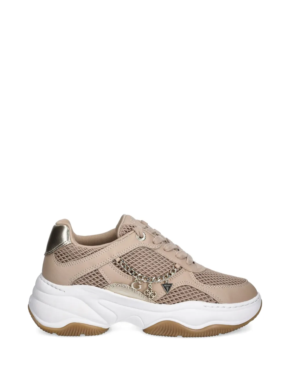 GUESS USA Harpa sneakers met kettingdetail Beige