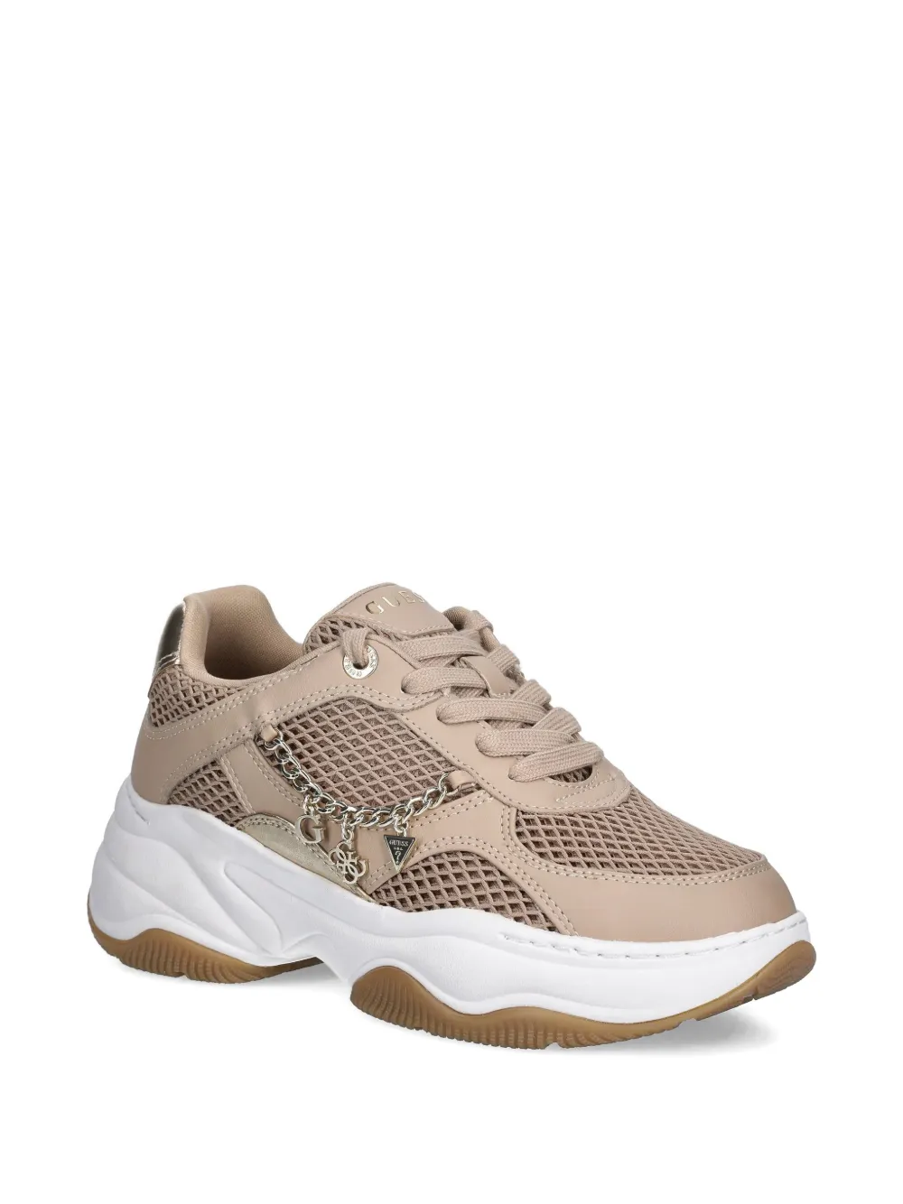 GUESS USA Harpa sneakers met kettingdetail Beige