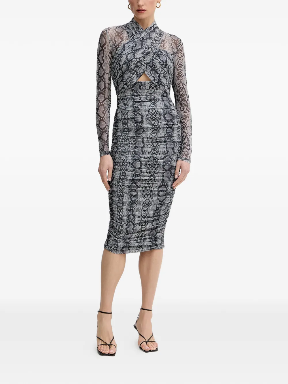 Bardot Abito Aliyah con cut-out - Grigio