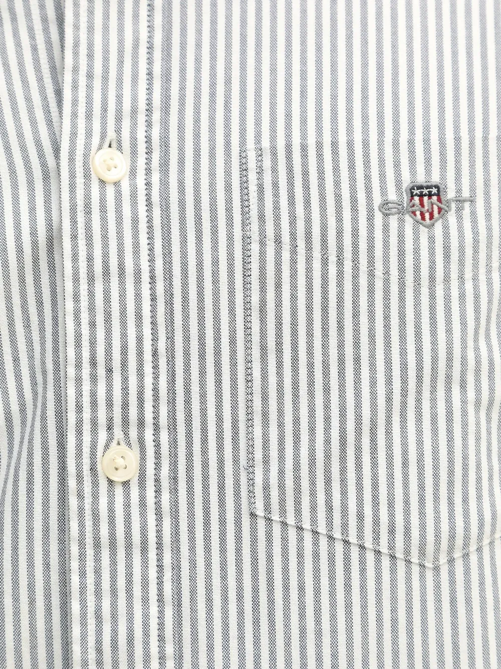 Gant Oxford gestreept overhemd met borstzak Wit