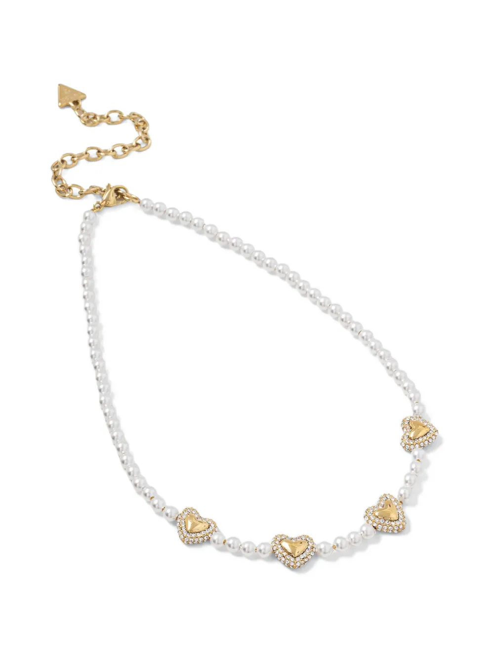 GUESS USA heart-bead necklace - Oro