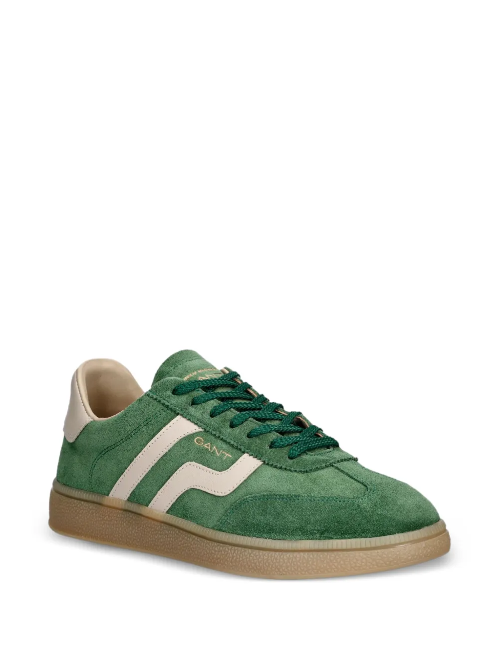 Gant Cuzmo suède sneakers met vlakken Groen