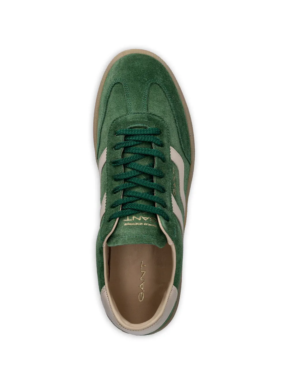 Gant Cuzmo suède sneakers met vlakken Groen