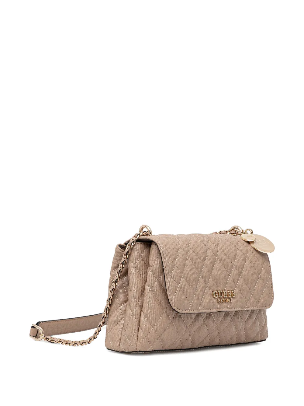 GUESS USA Isemay gewatteerde crossbodytas Beige
