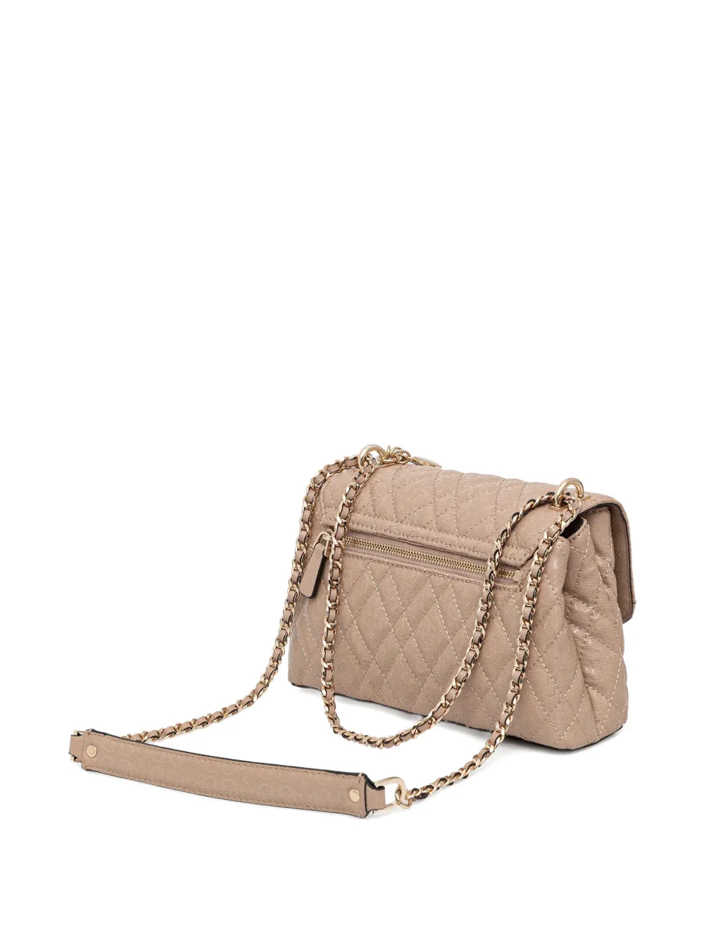 GUESS USA Isemay gewatteerde crossbodytas Beige