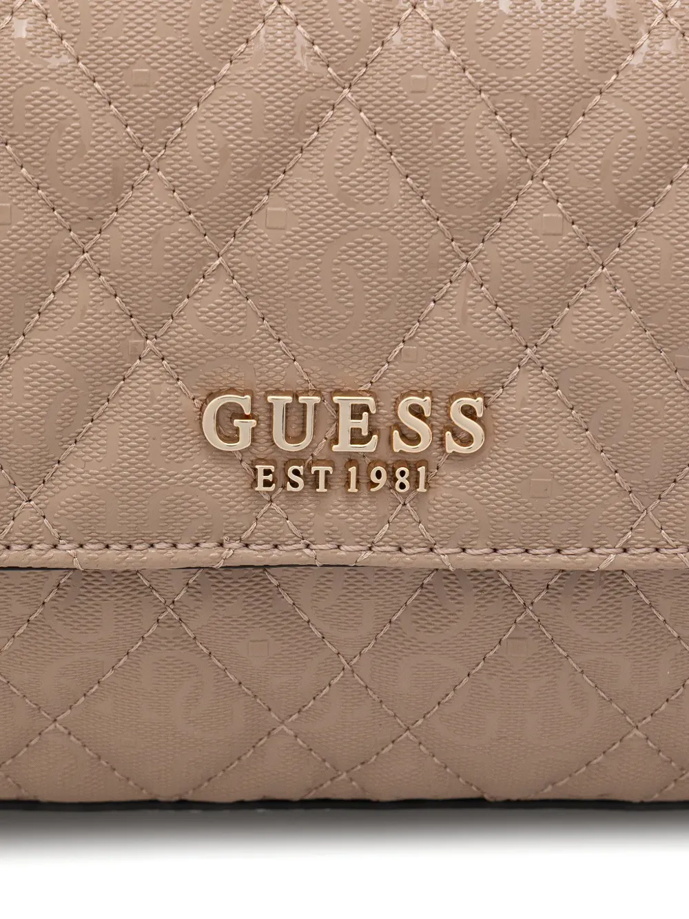 GUESS USA Isemay gewatteerde crossbodytas Beige