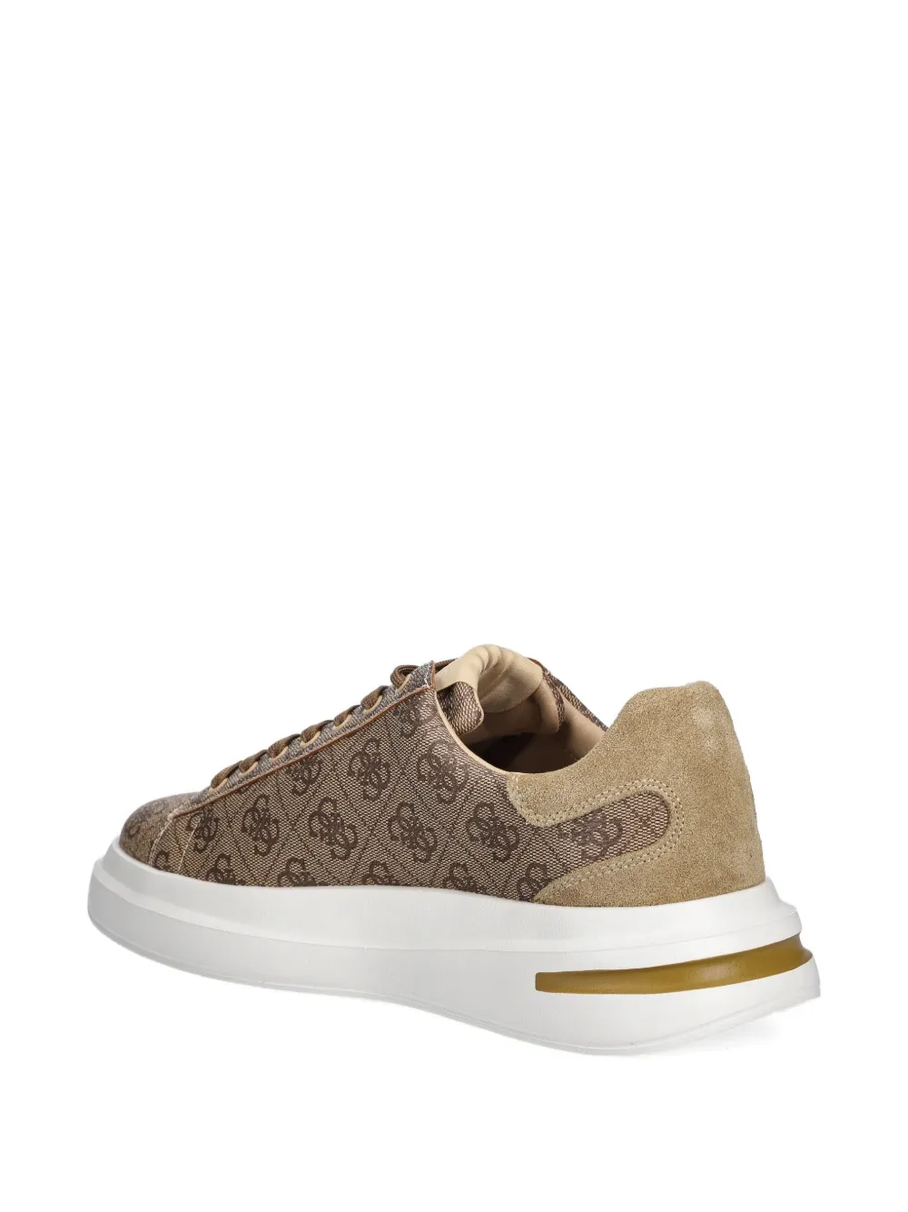GUESS USA Erkek sneakers met 4G-patroon Beige