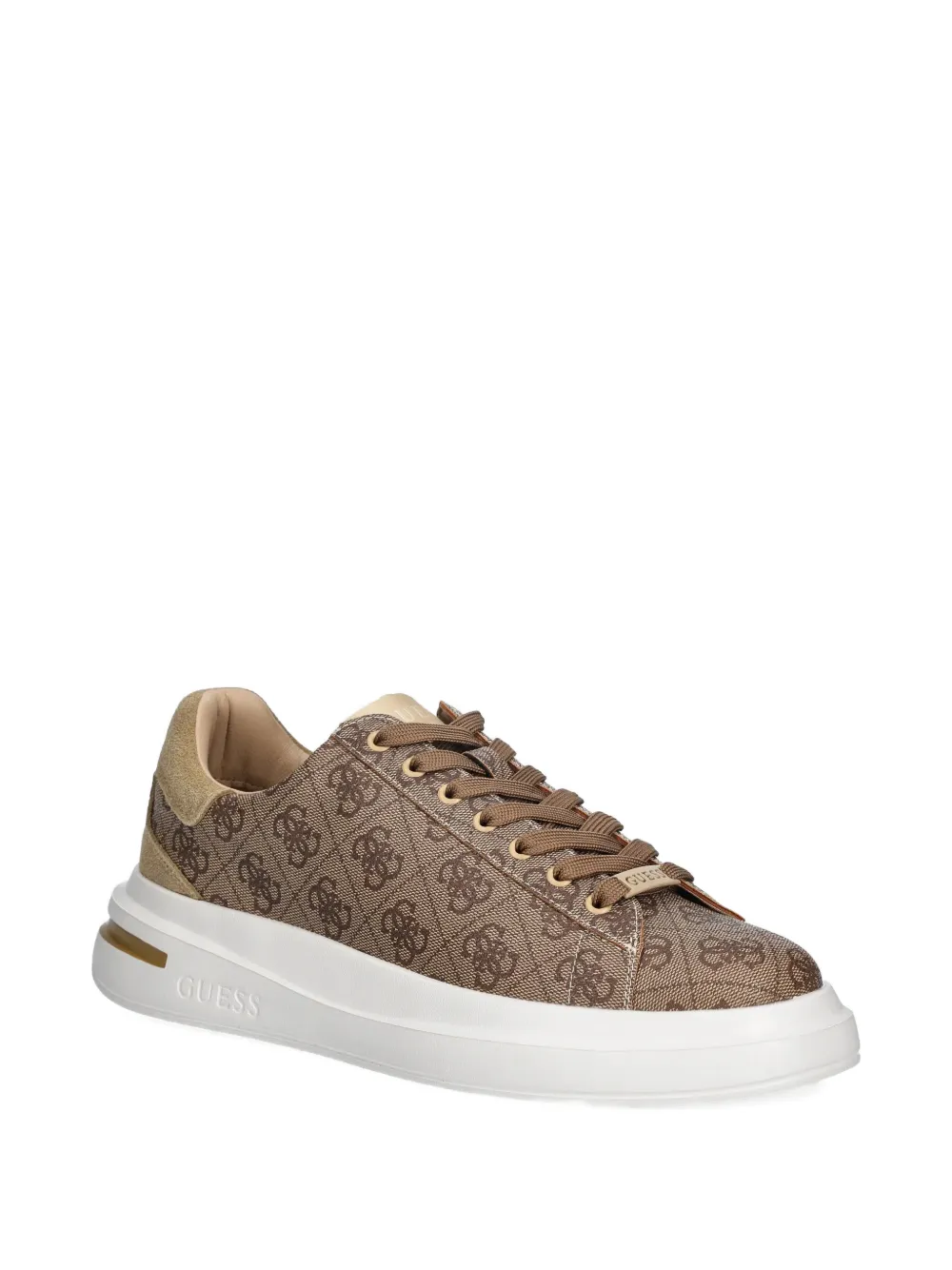 GUESS USA Erkek sneakers met 4G-patroon Beige
