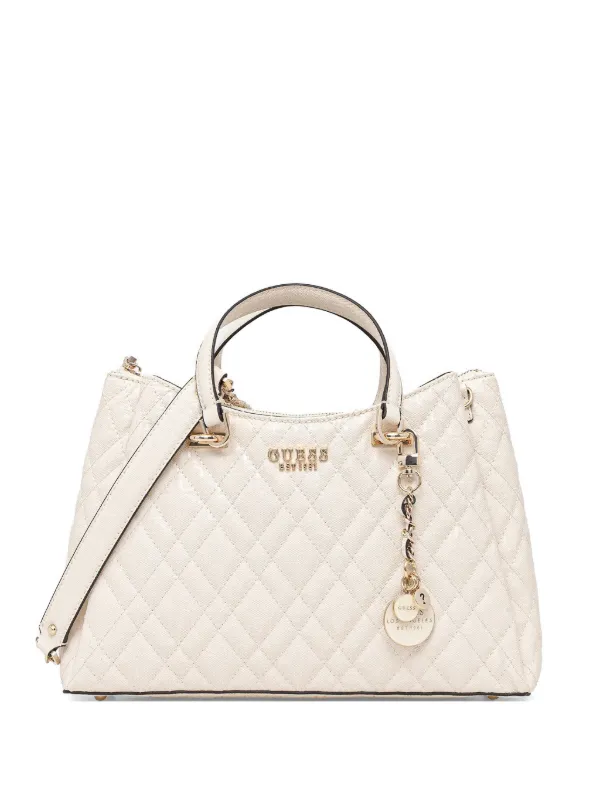 GUESS USA キルティング ショルダーバッグ | ニュートラル | FARFETCH JP