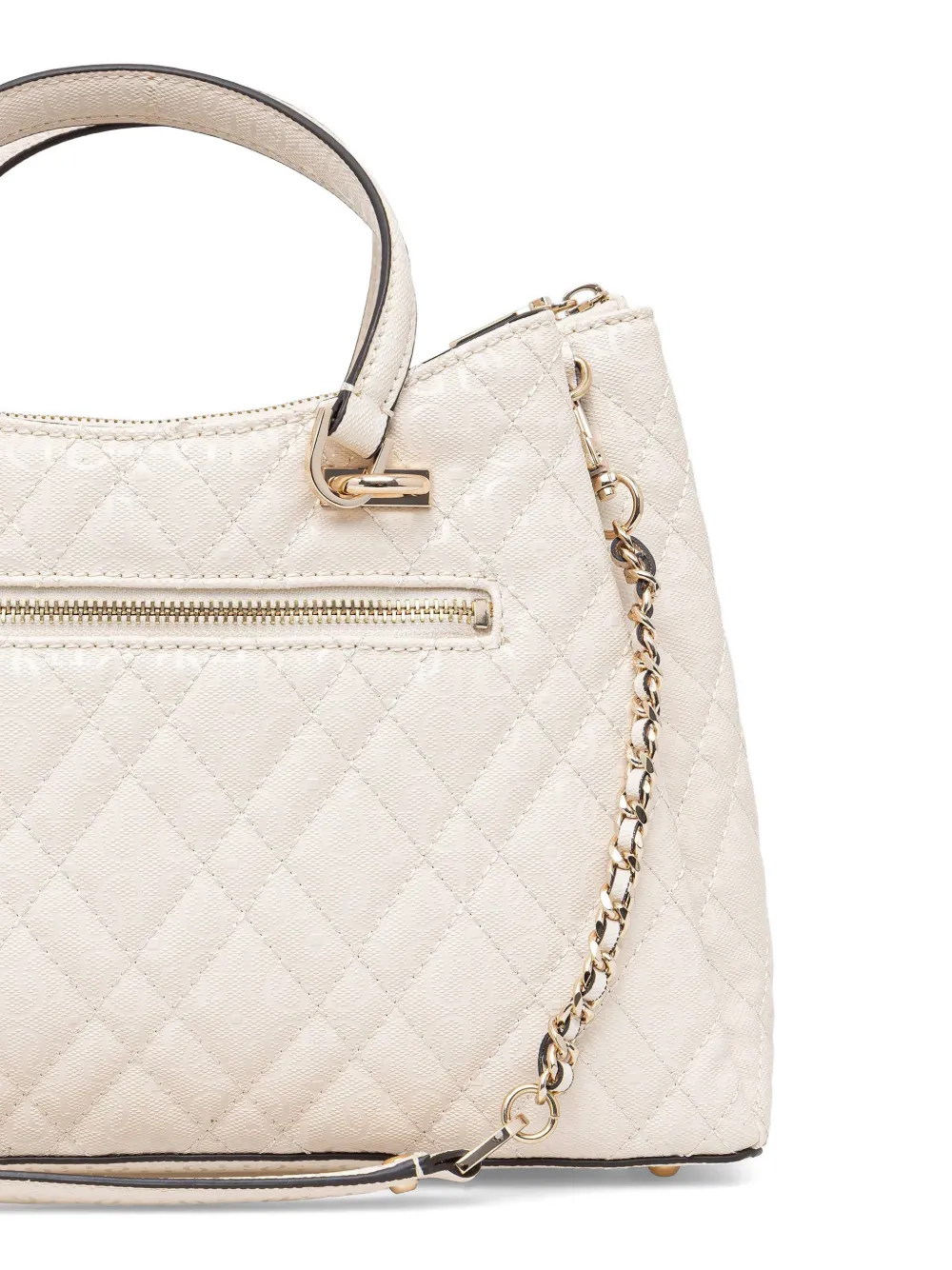 GUESS USA Gewatteerde schoudertas Beige