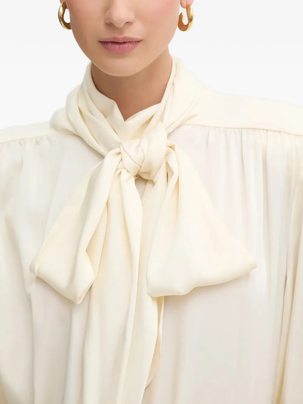 Bardot Revana blouse met strik Beige