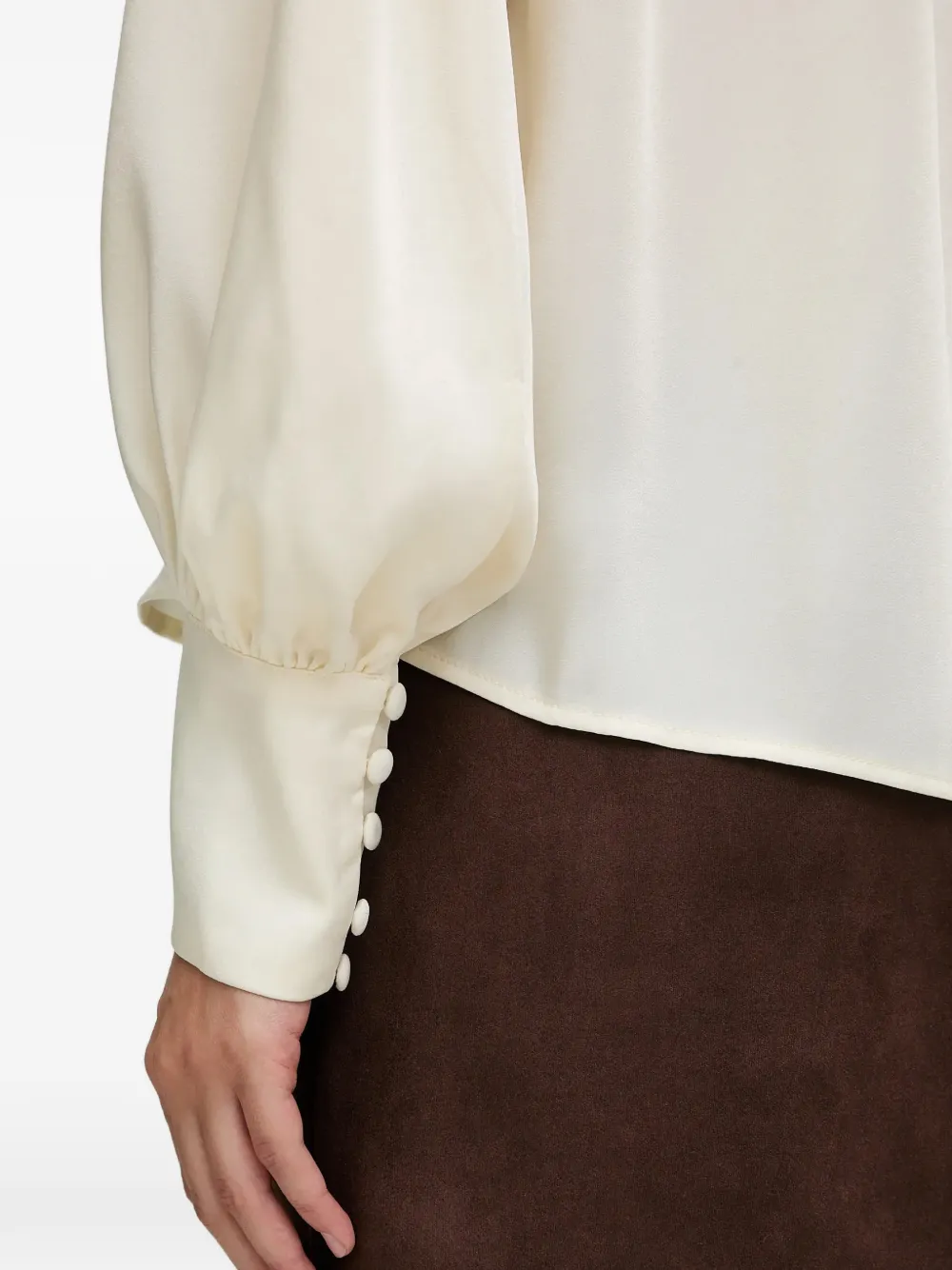 Bardot Revana blouse met strik Beige