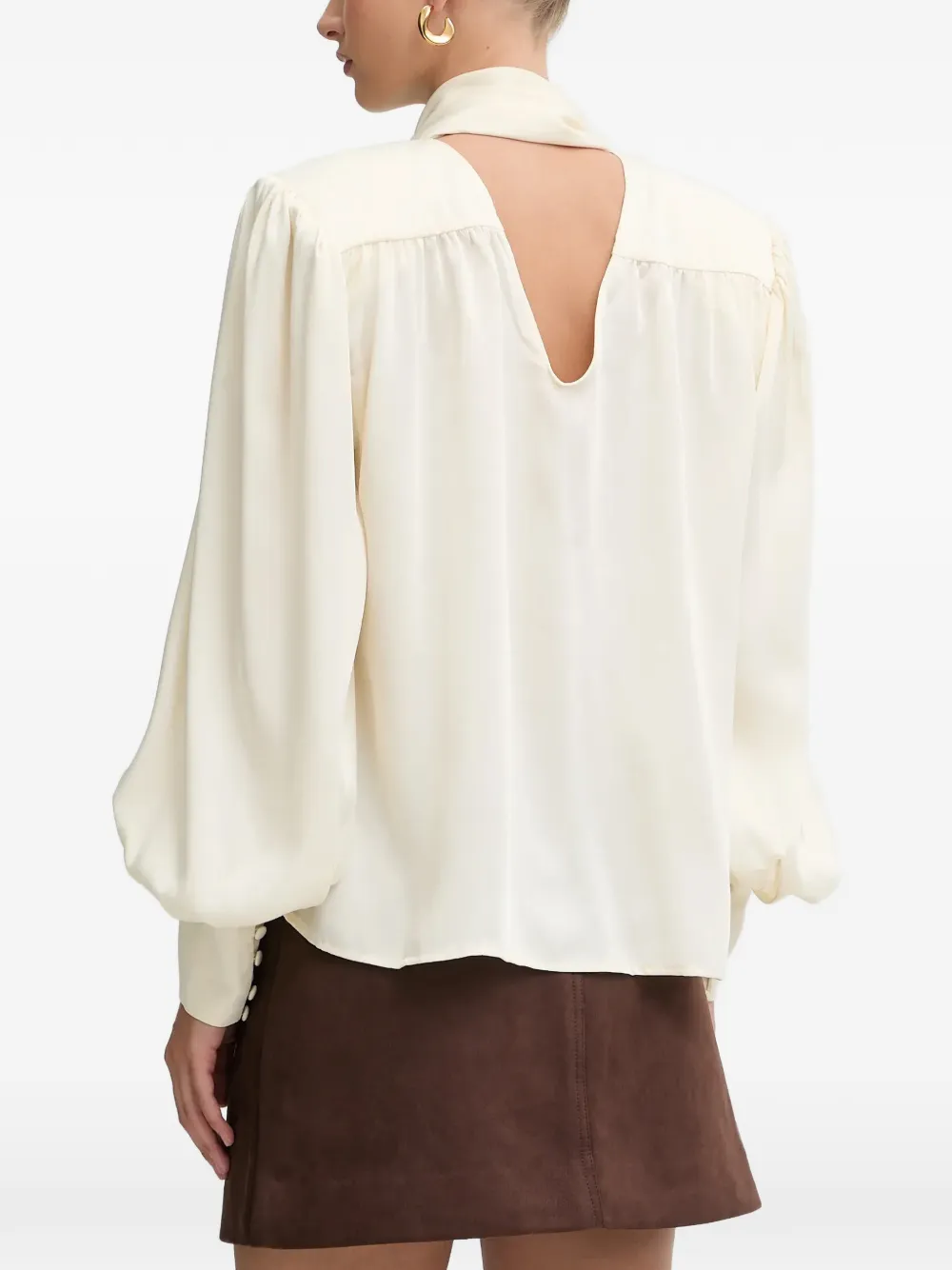  Bardot Revana Bow Blouse - Neutrals 