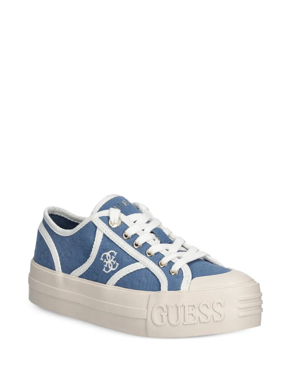 GUESS USA Issah sneakers met afwerking Blauw