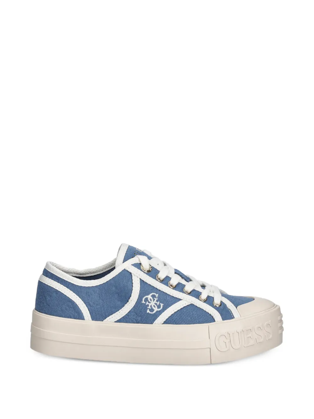 GUESS USA Issah sneakers met afwerking Blauw