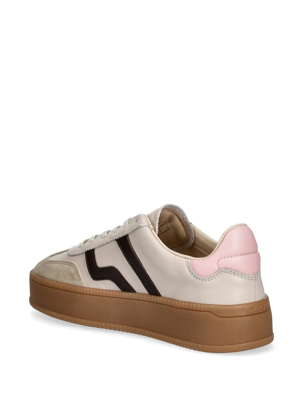 Gant Cuzmo suède sneakers met streep Beige