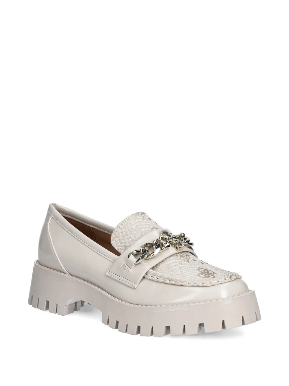 GUESS USA Almer loafers met kettingdetail Beige
