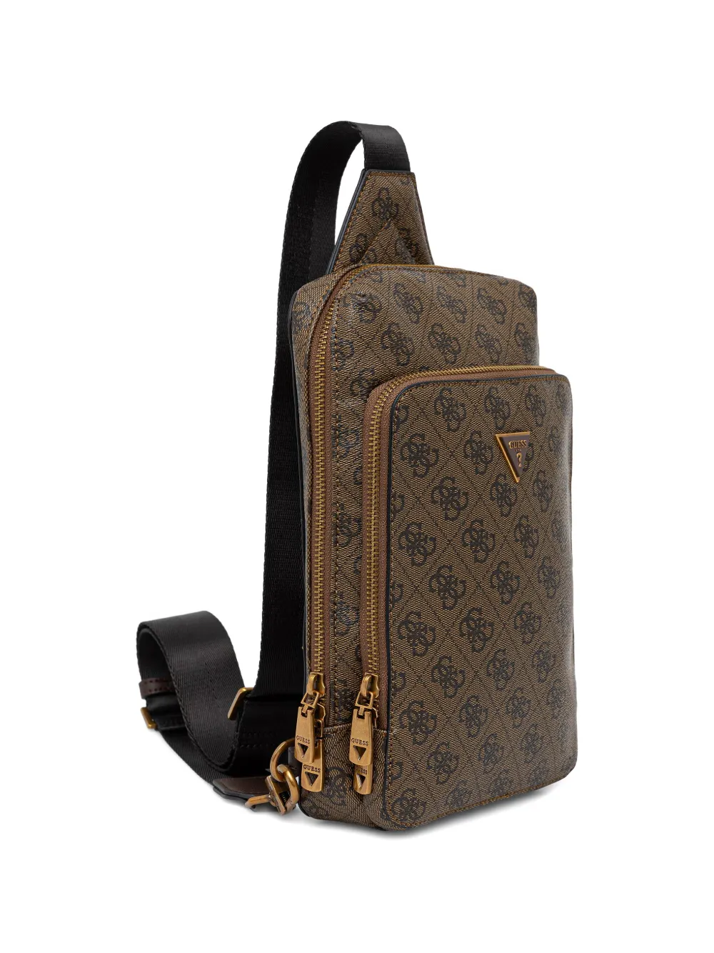  Guess Usa Mini Milano Zipped Backpack - Brown 