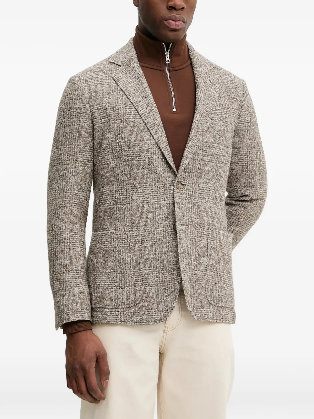 Gant checked single-breasted blazer - Toni neutri