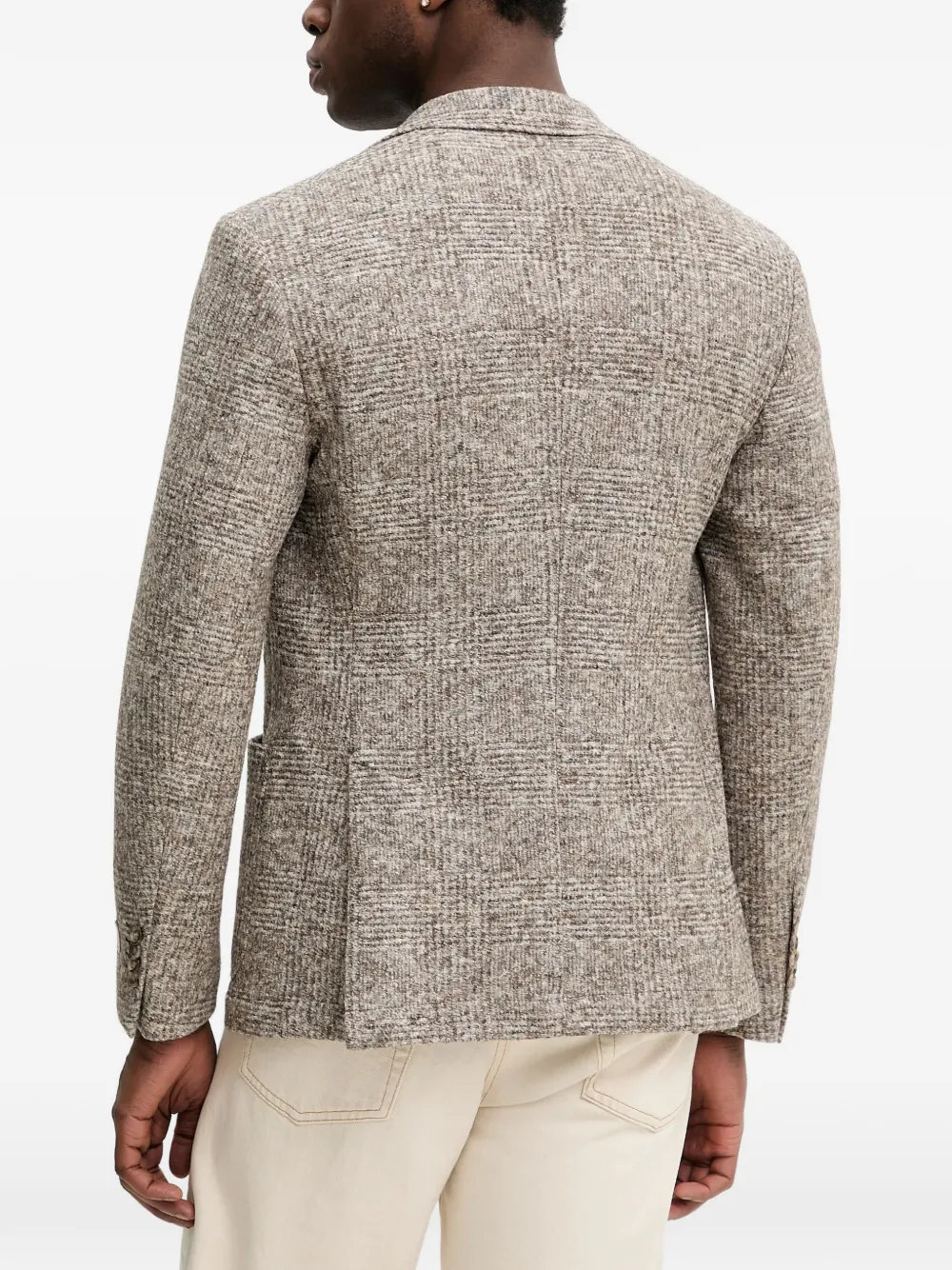  Gant Checked Single-breasted Blazer - Neutrals 