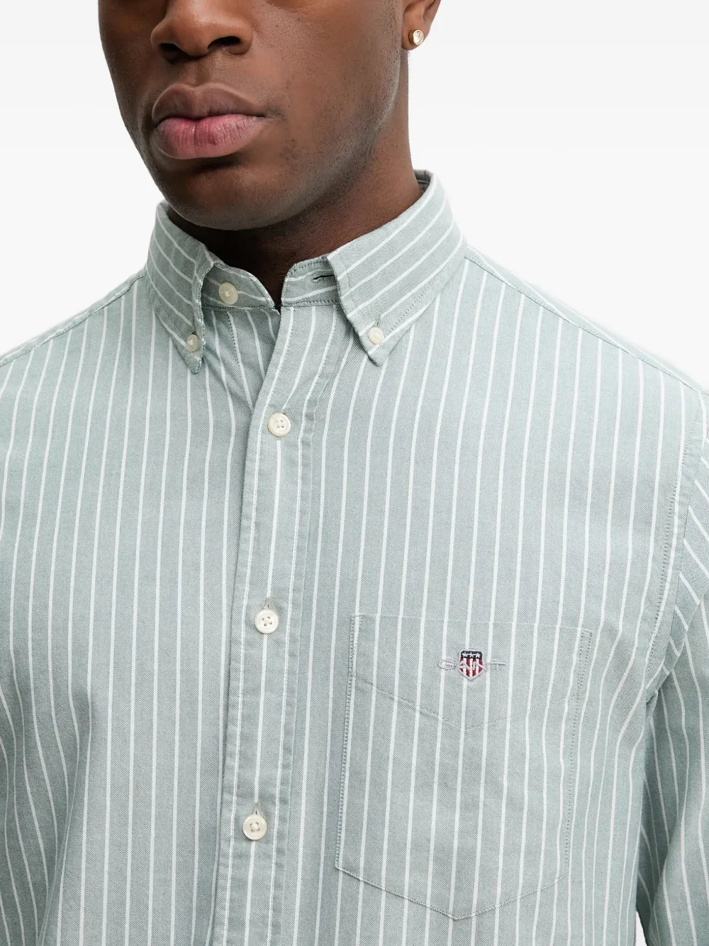 Gant T-shirt met opgestikte zak Groen
