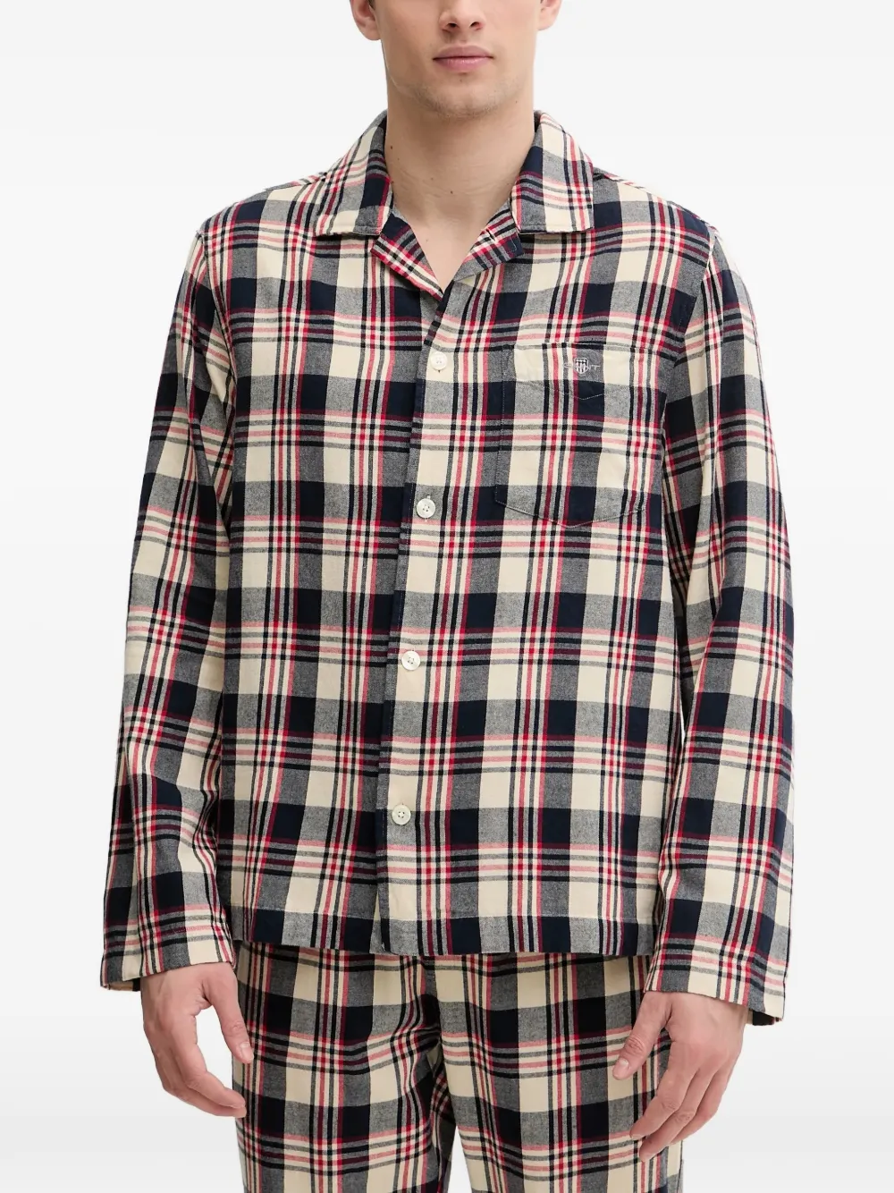  Gant Checked Pajama Set - Neutrals 