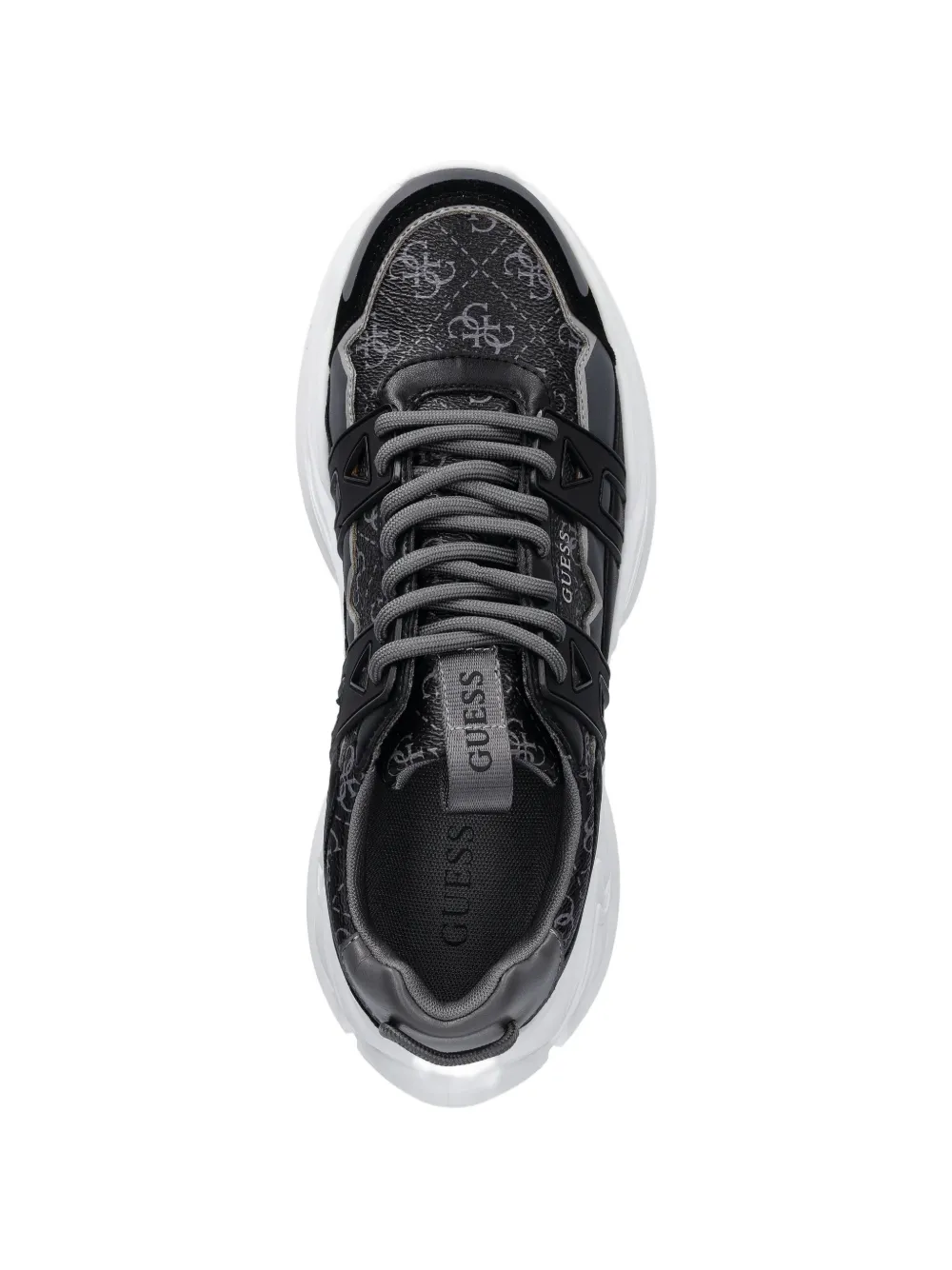 GUESS USA Belluno sneakers met monogramprint Zwart
