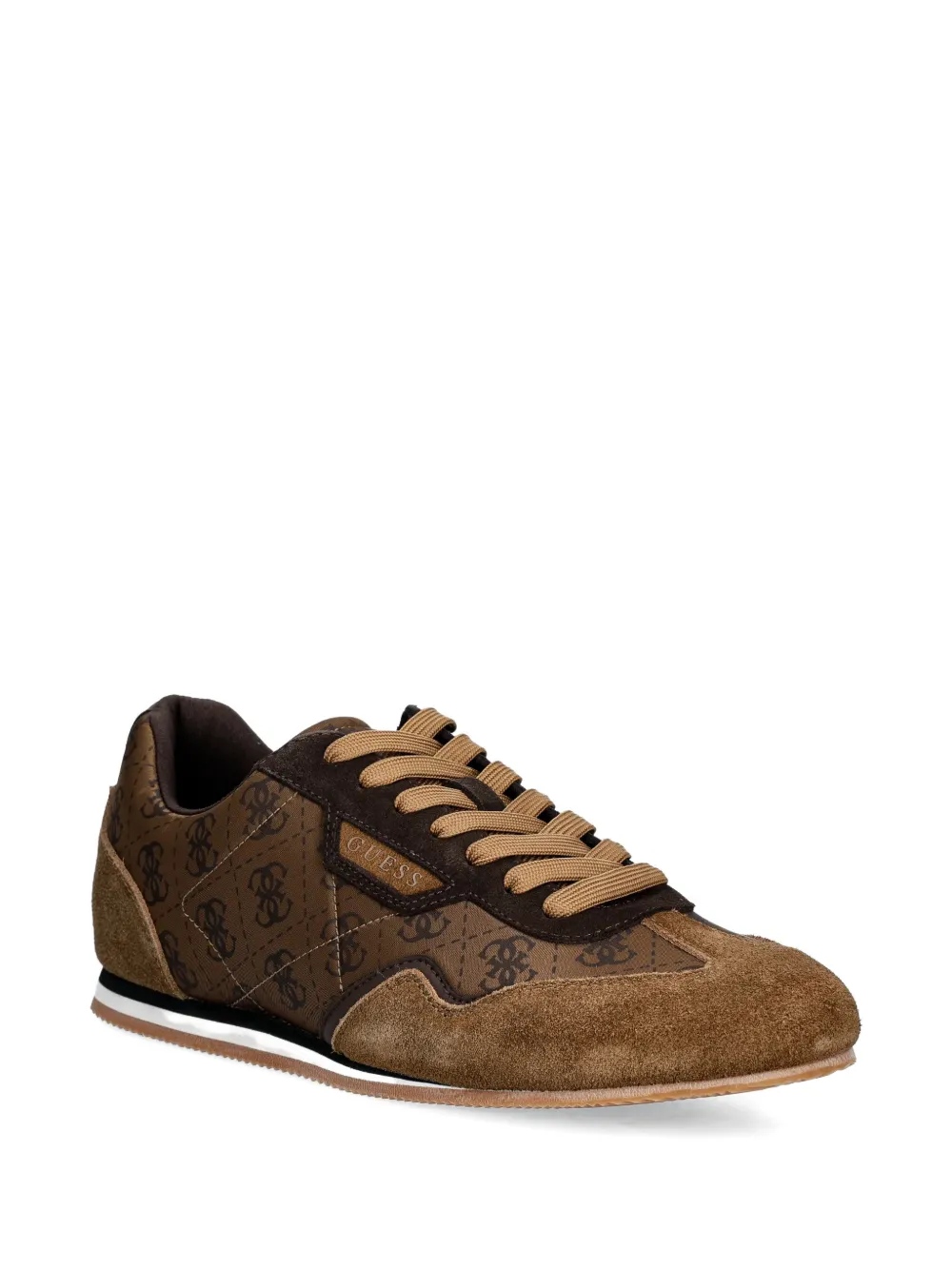 GUESS USA Sneakers met monogram Bruin