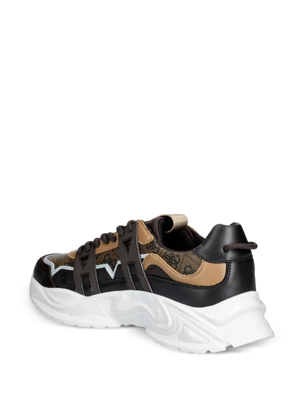GUESS USA Sneakers met logoprint Bruin