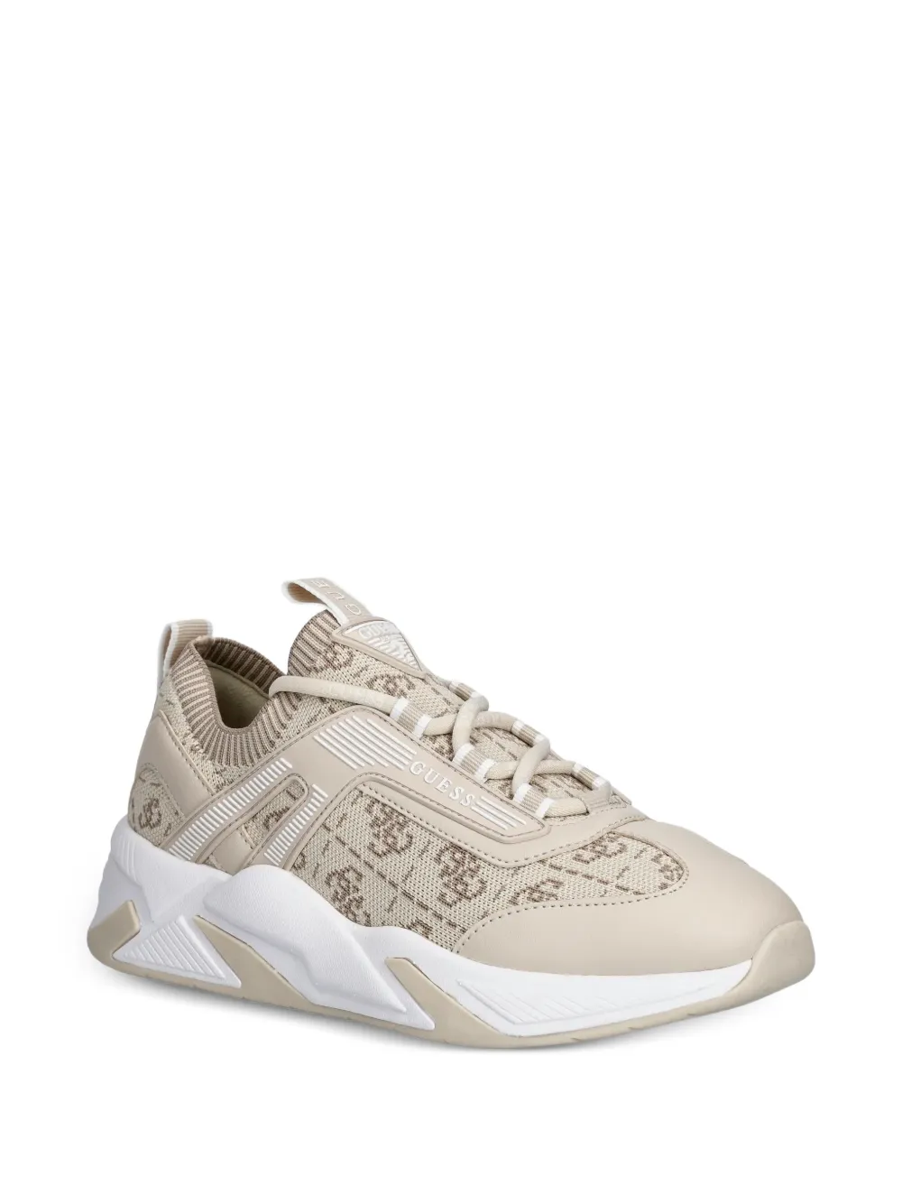 GUESS USA Genga sneakers met logopatroon Beige