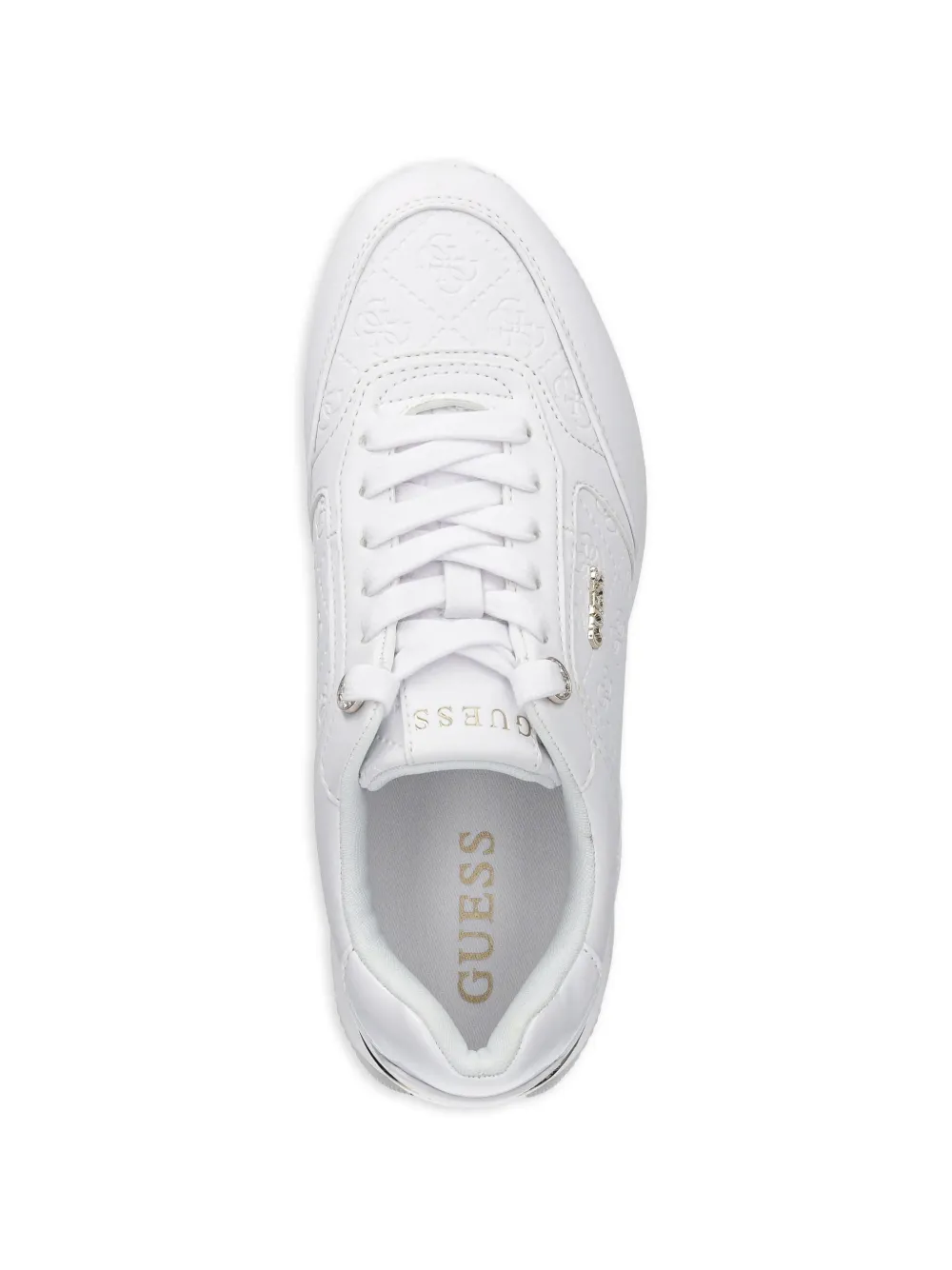 GUESS USA Camrio 4G sneakers met plateauzool en logo Wit