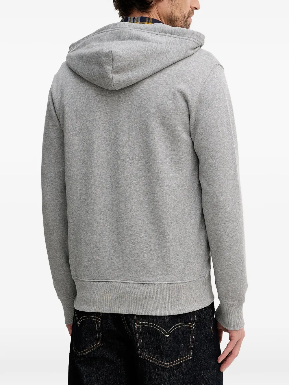 Gant Hoodie met rits Grijs