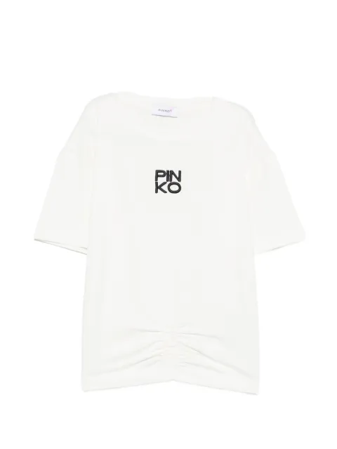 Pinko Kids logo-embroidery T-shirt