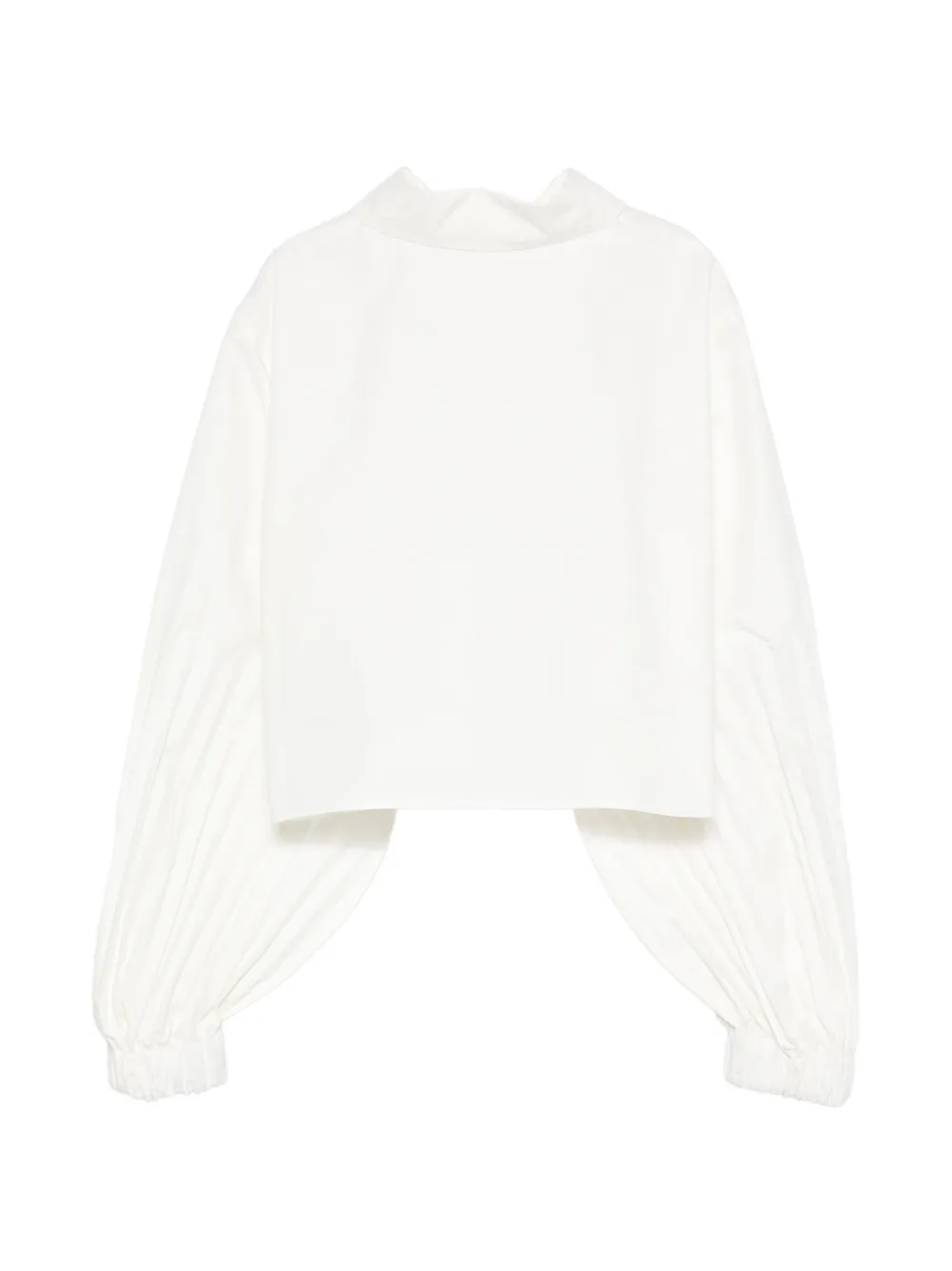 Elisabetta Franchi La Mia Bambina Blouse met geplooide mouwen Wit